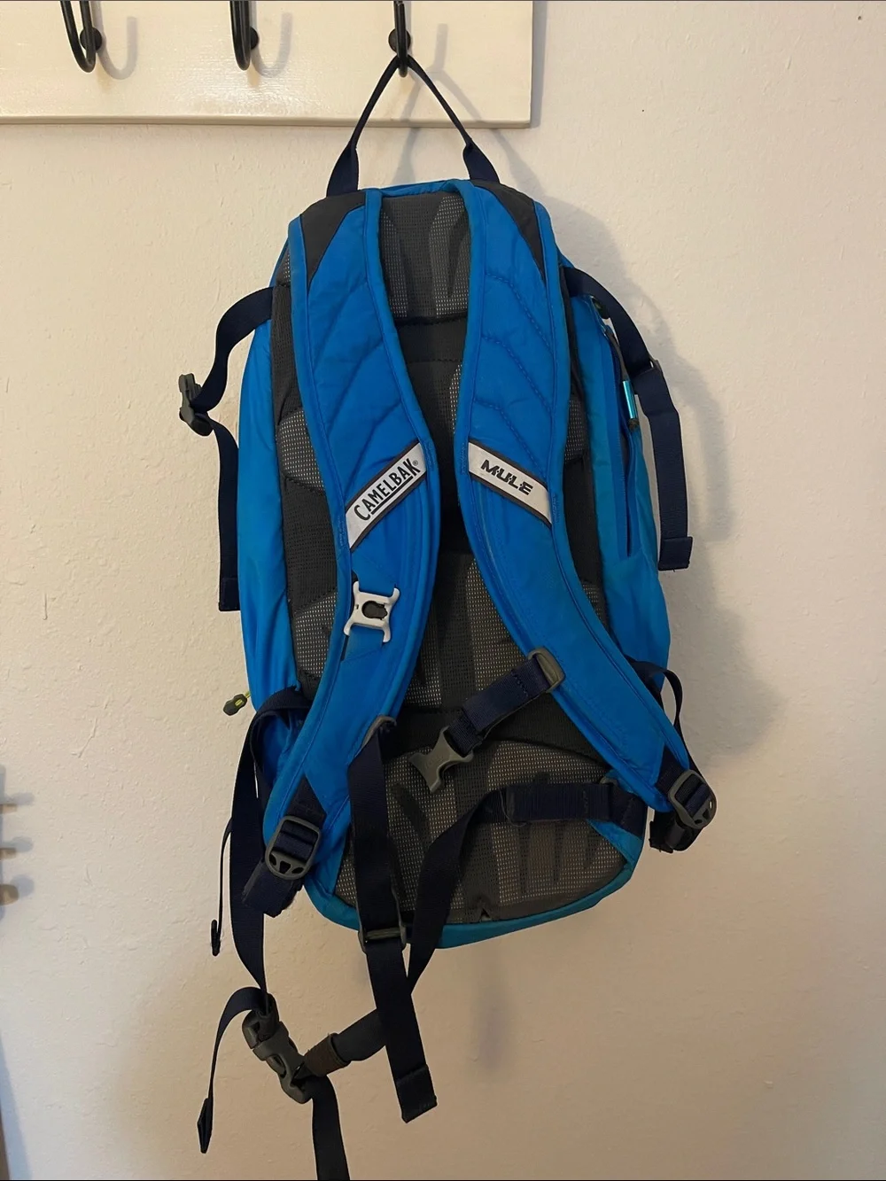 CamelBak Blue Hydration Pack with Neon Yellow Accents